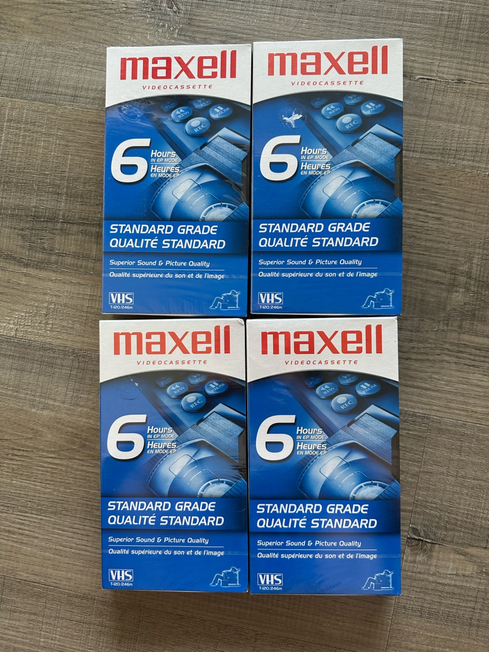 Maxell Videocassettes (4)